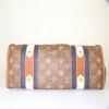 Shopping bag Louis Vuitton in tela monogram marrone e pelle marrone - Detail D4 thumbnail