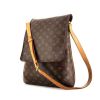 Bolso para llevar al hombro Louis Vuitton Musette modelo grande en lona Monogram marrón y cuero natural - 00pp thumbnail