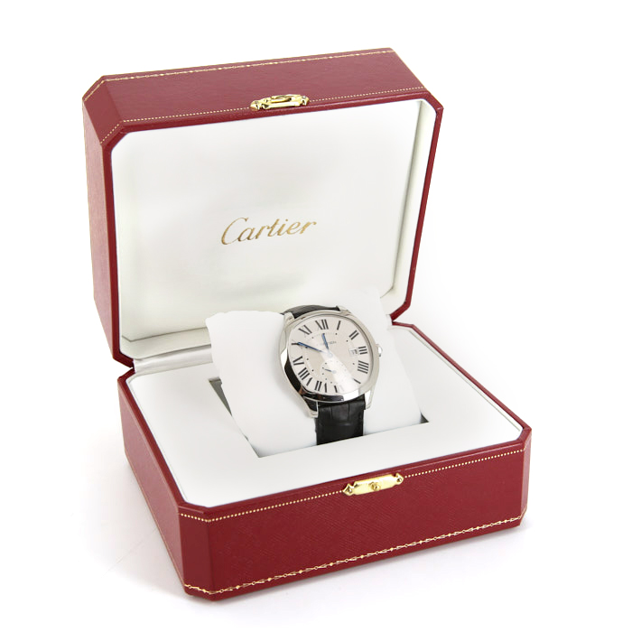 Montre Cartier Drive en acier Ref :  3930 Vers  2010