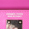 Kelly mini leather handbag Hermès Pink in Leather - 32335703