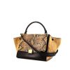 Celine  Trapeze medium model  handbag  in beige python  and beige suede - 00pp thumbnail