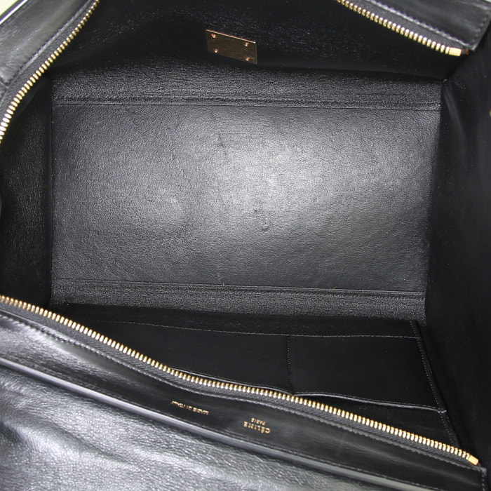 Borsa Celine  Trapeze modello medio  in pitone beige e camoscio beige - Detail D3