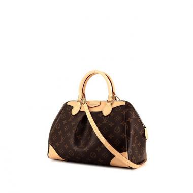 Sac porté épaule ou main Louis Vuitton Ségur en toile monogram et cuir naturel