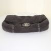 Chanel Petit Shopping handbag in anthracite grey nubuck - Detail D4 thumbnail