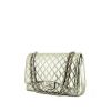 Chanel Timeless Maxi Jumbo handbag in iridescent green quilted leather - 00pp thumbnail