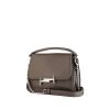 Tod's Double T handbag in grey leather - 00pp thumbnail