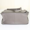 Tod's Double T handbag in grey leather - Detail D5 thumbnail