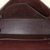 Hermès Kelly 32 handbag in brown leather and brown vibrato leather - Detail D3 thumbnail