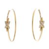 Chaumet Lien hoop earrings in yellow gold and diamonds - 00pp thumbnail