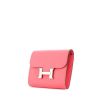 Hermes Constance wallet in pink Swift leather - 00pp thumbnail