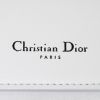 Borsa a tracolla Dior Be Dior modello medio in pelle grigia e pelle verniciata blu metallizzato - Detail D4 thumbnail