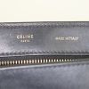 Celine Trapeze medium model handbag in brown and black leather and blue suede - Detail D4 thumbnail