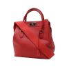 Sac à main Hermès Tool Box en cuir Swift rouge Vermillon - 00pp thumbnail