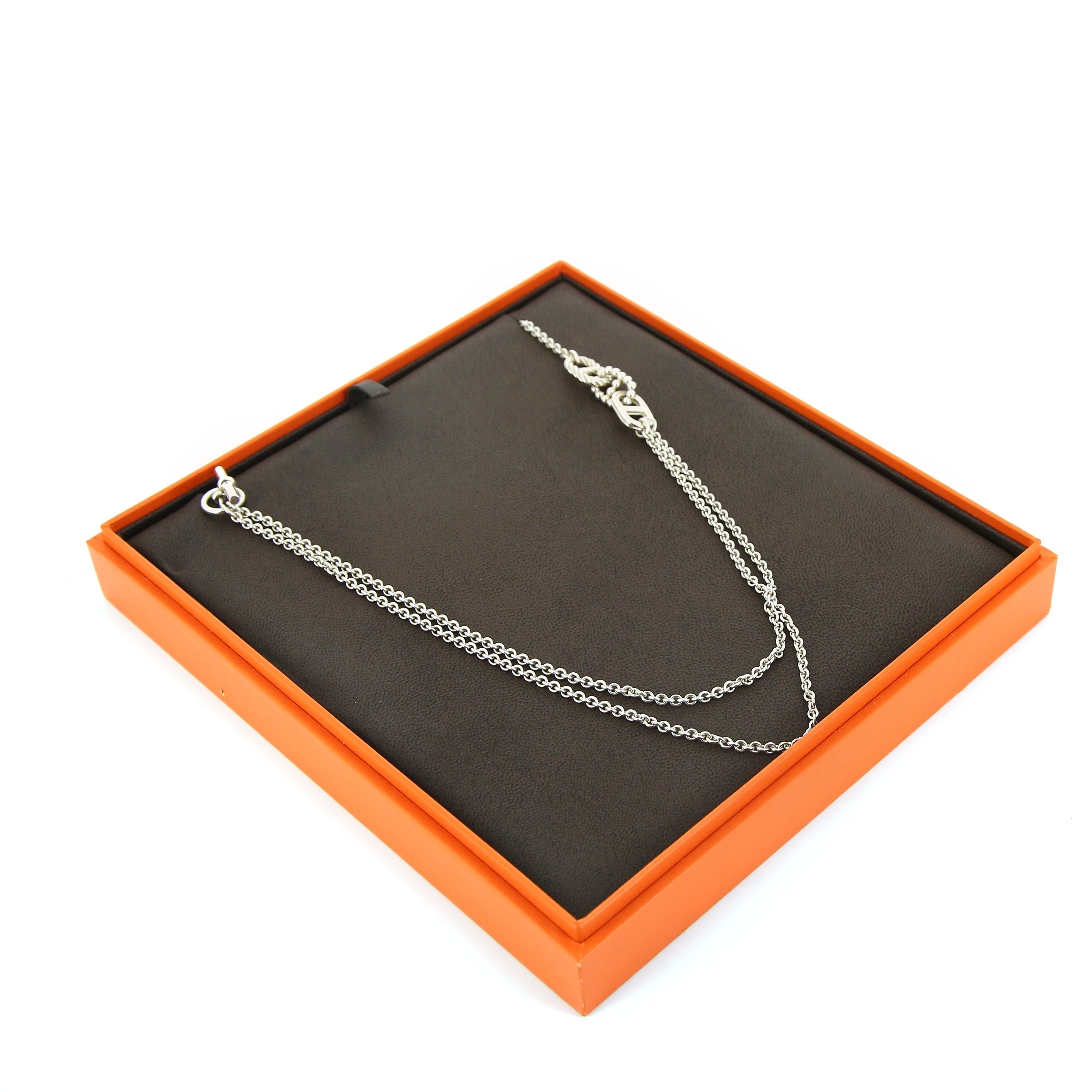 Hermes Parade necklace in silver - Detail D2