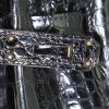Bolso de mano Hermès  Birkin 35 cm en cocodrilo porosus negro - Detail D4 thumbnail