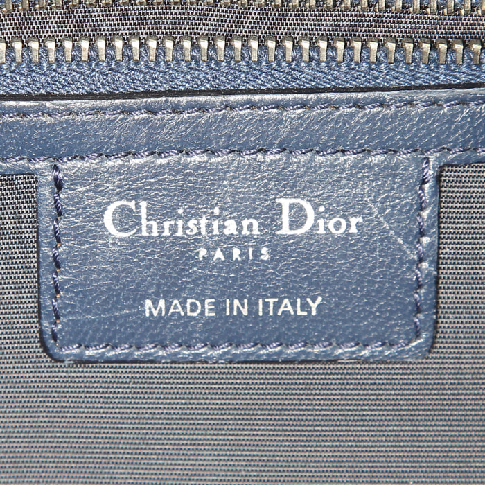 Sac à main Dior Granville en cuir bleu - Detail D6