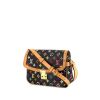Louis Vuitton Sologne handbag in black multicolor monogram canvas and natural leather - 00pp thumbnail