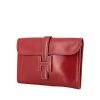 Hermes Jige pouch in red box leather - 00pp thumbnail