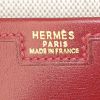 Bolsito de mano Hermes Jige en cuero box rojo - Detail D3 thumbnail