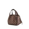 Bolso de mano Louis Vuitton Belem en lona a cuadros marrón y cuero marrón - 00pp thumbnail