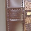 Louis Vuitton Alma medium model handbag in ebene damier canvas and brown leather - Detail D3 thumbnail