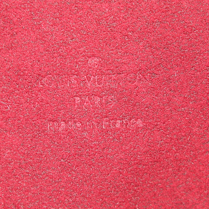 Borsa Louis Vuitton Beverly in tela monogram cerata multicolore bianca e pelle naturale - Detail D3