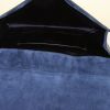 Pochette Saint Laurent in pelle verniciata blu - Detail D2 thumbnail