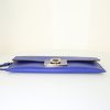 Salvatore Ferragamo pouch in blue leather - Detail D4 thumbnail