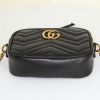 Gucci GG Marmont small model shoulder bag in black quilted leather - Detail D4 thumbnail