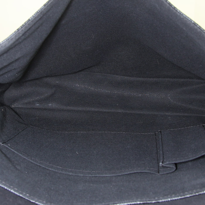 Louis Vuitton Bastille en lona a cuadros gris Graphite - Detail D2