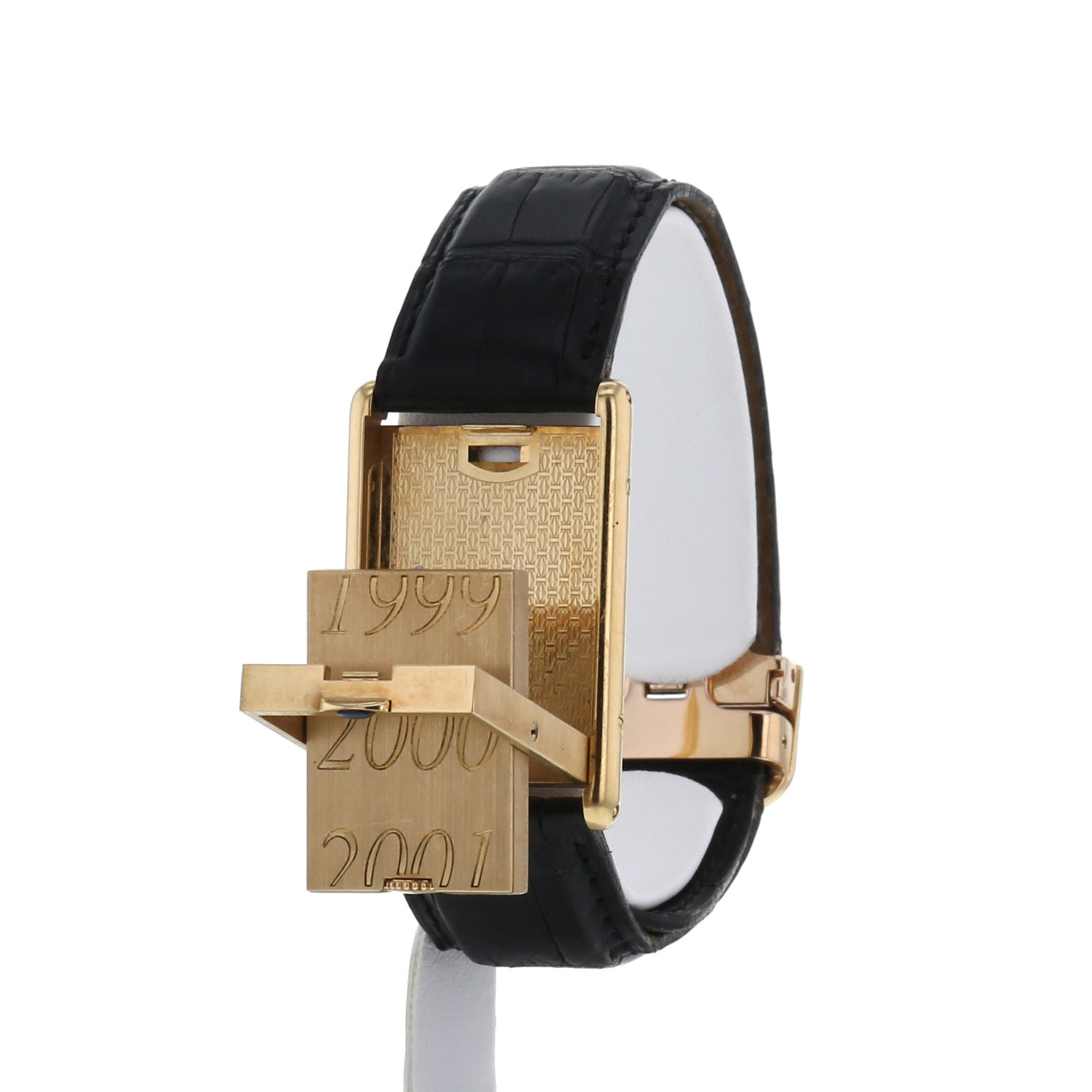 Orologio Cartier Tank Basculante in oro giallo 18k Limited Edition Ref :  2391 Circa  2000 - Detail D3