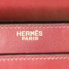 Bolso de mano Hermès Louisiane en cuero box color burdeos - Detail D3 thumbnail