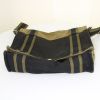 Bolso bandolera Hermes Toto Bag - Shop Bag en lona caqui y negra - Detail D5 thumbnail