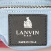 Lanvin Sugar shoulder bag in brown, pink and burgundy tricolor quilted suede - Detail D3 thumbnail