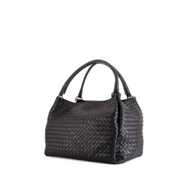 Bottega Veneta Parachute handbag in blue intrecciato leather