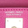 Hermes Kelly 20 cm small model handbag in purple leather - Detail D4 thumbnail