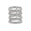 Repossi Berbère large model ring in white gold and diamonds - 00pp thumbnail