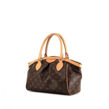 Bolso de mano Louis Vuitton Tivoli en lona Monogram marrón y cuero natural