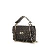 Valentino Garavani Rockstud Spike handbag in black leather - 00pp thumbnail