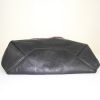 Celine Vertical shopping bag in burgundy and black bicolor leather - Detail D4 thumbnail
