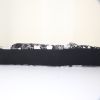 Bolso Chanel en lona acolchada negra, gris y blanca - Detail D4 thumbnail