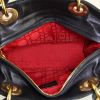 Dior Lady Dior medium model handbag in black leather - Detail D2 thumbnail