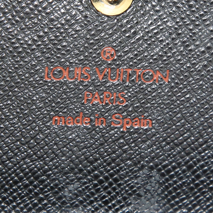 Louis Vuitton  Sarah wallet  in black epi leather - Detail D3