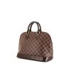Louis Vuitton Alma handbag in brown damier canvas and brown leather - 00pp thumbnail