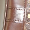 Borsa Louis Vuitton Alma in tela a scacchi marrone e pelle marrone - Detail D3 thumbnail
