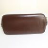 Louis Vuitton Alma handbag in brown damier canvas and brown leather - Detail D4 thumbnail