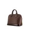 Louis Vuitton Alma handbag in brown damier canvas and brown leather - 00pp thumbnail