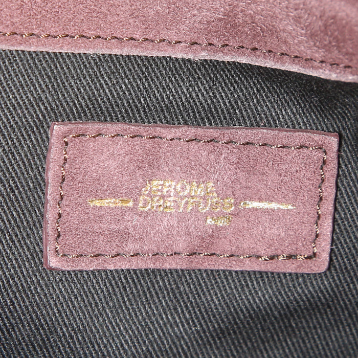 Jerome Dreyfuss Anatole handbag in brown leather - Detail D4