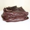 Balenciaga shoulder bag in brown leather - Detail D4 thumbnail