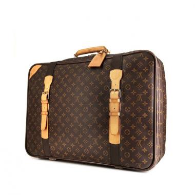 Maleta Louis Vuitton en lona Monogram y cuero natural